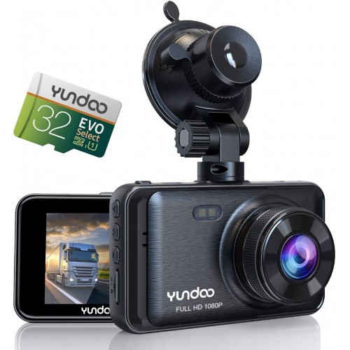 Dash Cameras for Cars - Contain 32GB SD Card, Full HD 1080P Dash Cam, 3 inches IPS Screen Wide-Angle Lens Car Camera, G-Sensor, Loop Recording, Parking Monitoring (2020 Star Version)